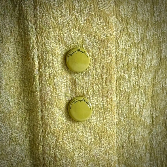 Thierry Mugler - Silk Darter Chartruse Blouse - Picture 10 of 10